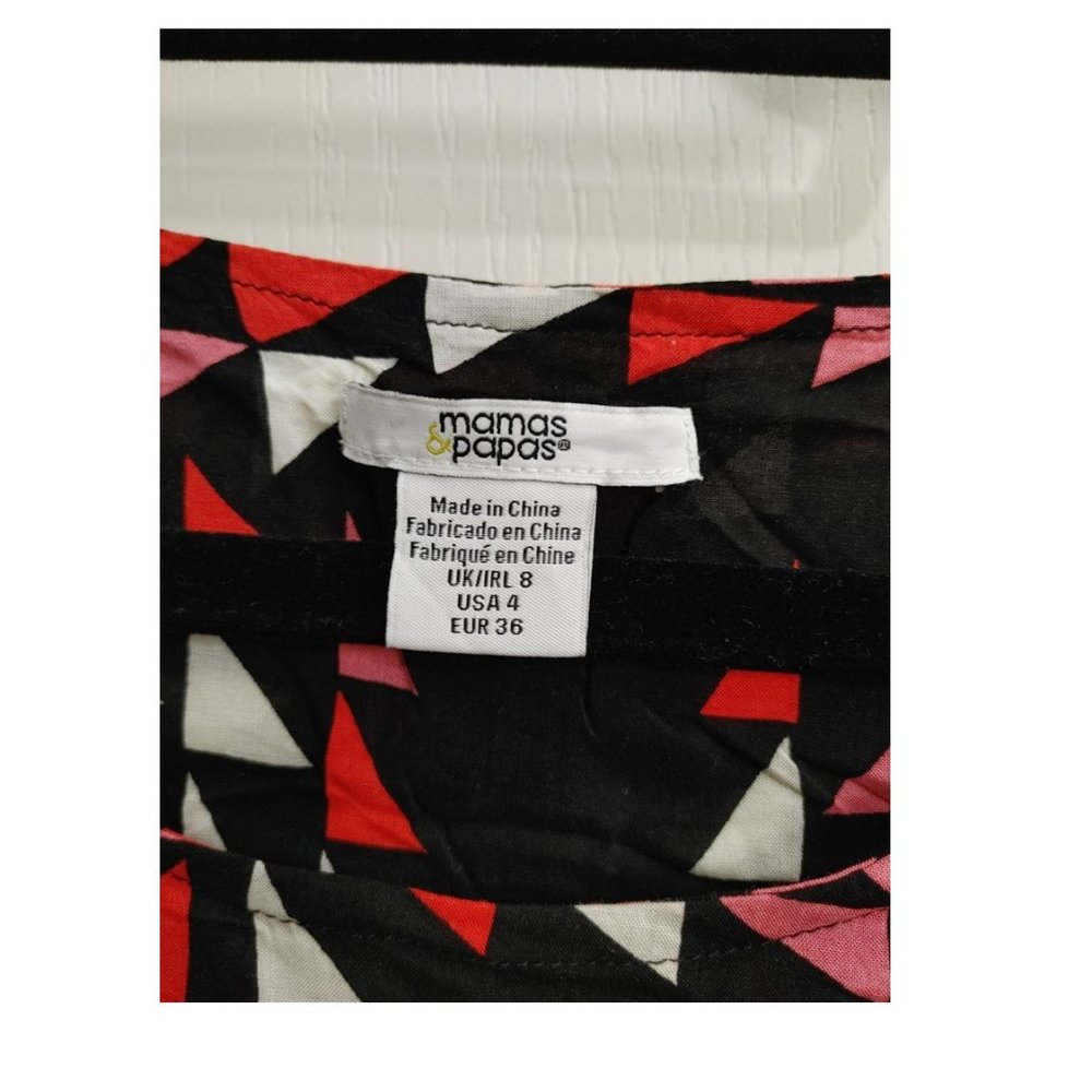 MAMAS&PAPAS LOOSE SHIRT DRESS ABSTRACT PRINT (US 4) - Picture 4 of 5
